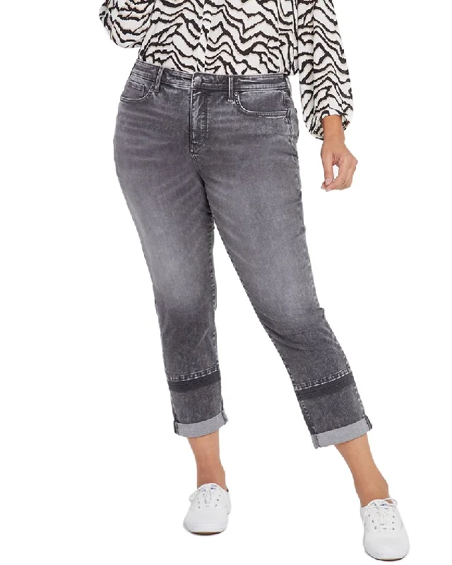 Nydj Plus Margot Nobelle Girlfriend Jean Comfortable Straight-Legged Denim