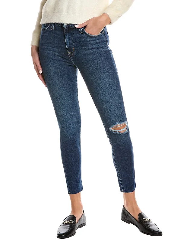 Hudson Jeans Blair Queens High-Rise Super Skinny Ankle Jean Classic Button Fly Jeans