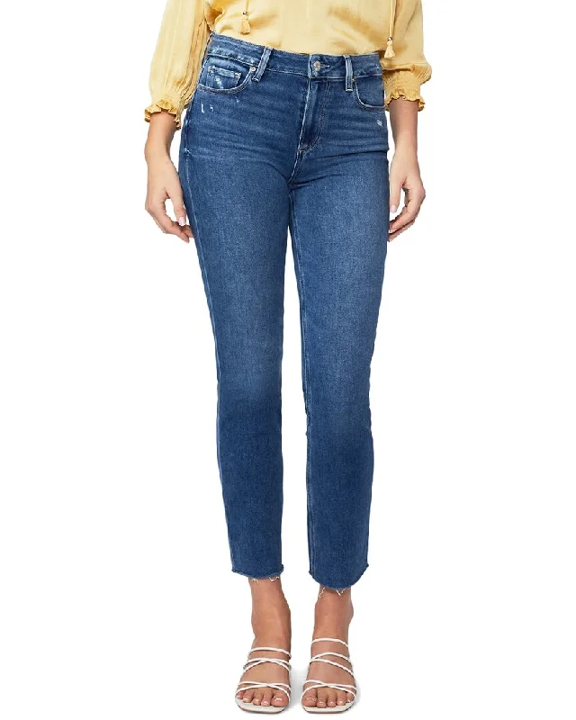 Paige Hoxton Slim Raw Hem Jean Trendy Low-Rise Bootcut Jeans