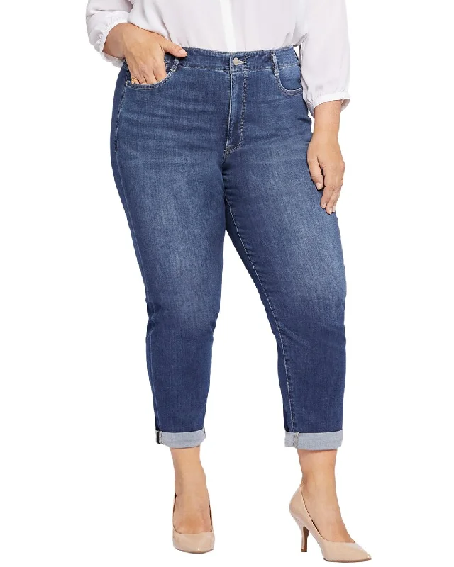 Nydj Plus Girlfriend High-Rise Skinny Jean Stylish High-Waisted Denim