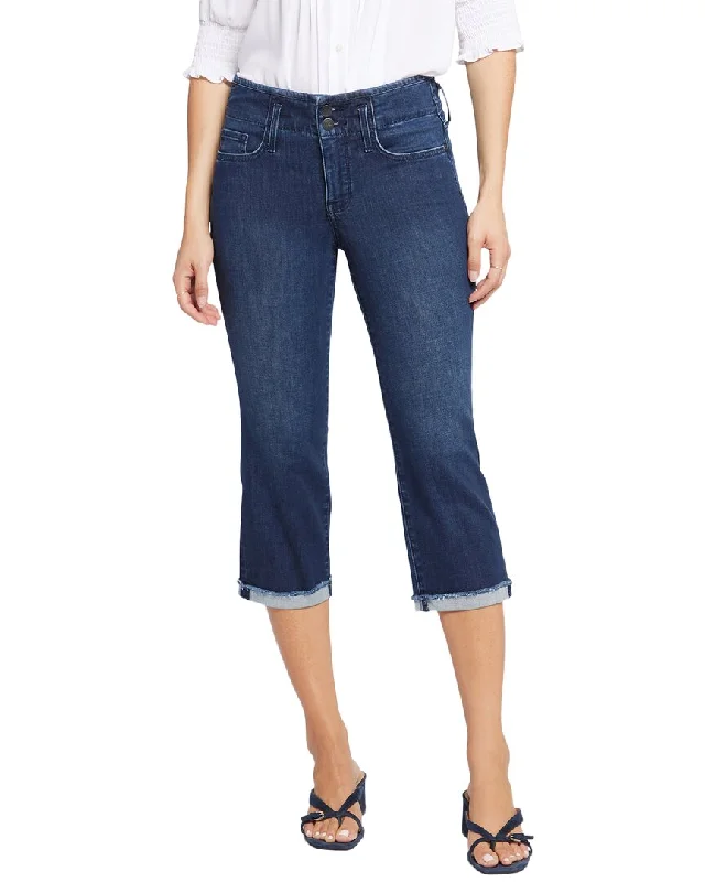 Nydj Marilyn Cuff Hollywood Breathtaking Crop Jean Fashionable Distressed Jeans