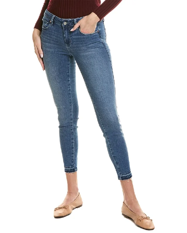 Paige Verdugo Rihannon Distressed Mid Rise Ultra Skinny Ankle Jean Comfortable Distressed Straight-Leg Jeans