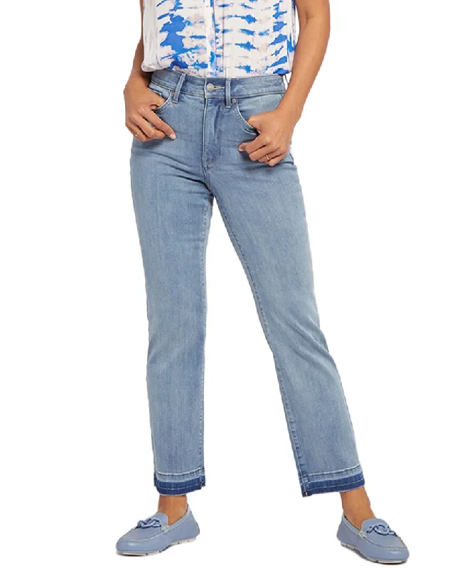 Nydj Marilyn Crystalline High-Rise Ankle Straight Leg Jean Comfortable Straight-Legged Denim Nydj Marilyn Crystalline High-Rise Ankle Straight Leg Jean Comfortable Straight-Legged Denim