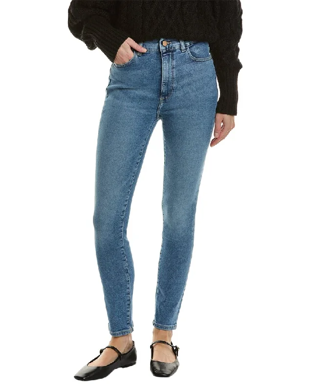 Dl1961 Farrow Light Ankle Skinny Jean Cozy Relaxed Fit Denim Jeans