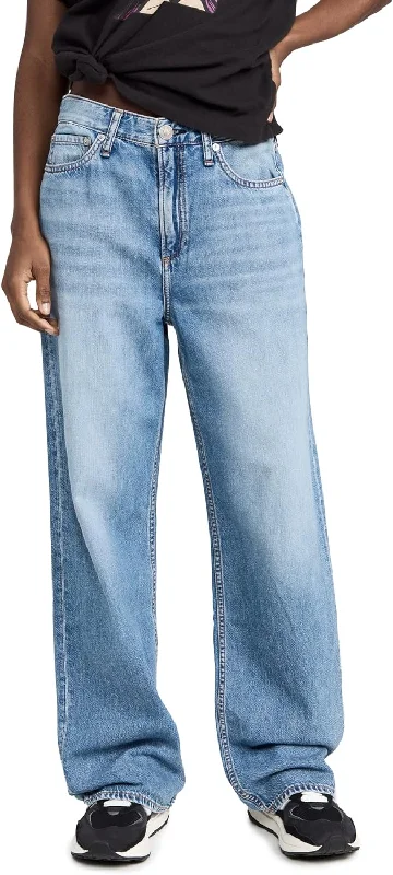 Rag & Bone Women's Featherweight Logan Jeans, Audrey Chic Rolled Cuff Denim Jeans