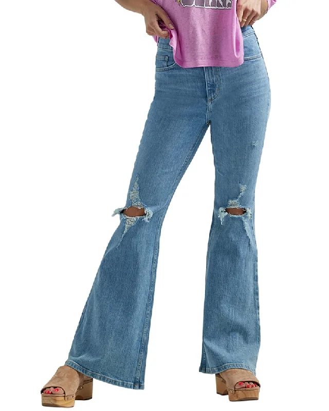 Lee Glacial Pace Dx High Rise Flare Jean Jean Elegant High-Waisted Flared Jeans