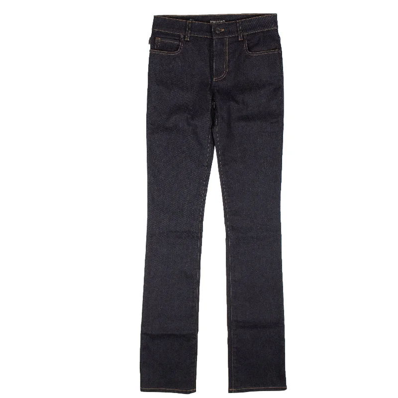 TOM FORD Indigo Skinny Jeans Trendy Cut-Off Denim Shorts