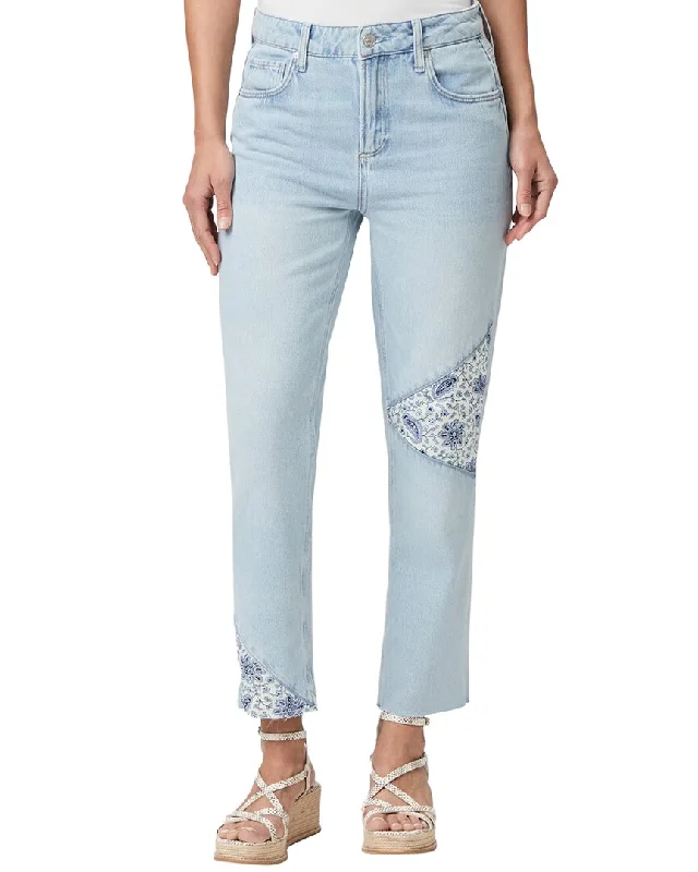Paige Noella Brenna Distressed Relaxed Straight Leg Jean Trendy Vintage Denim Jeans