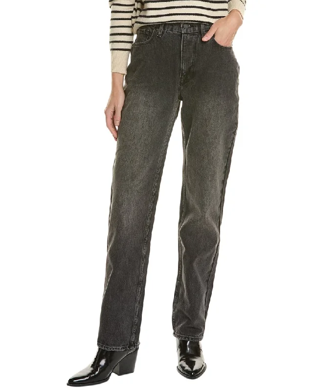 Good American Good 90S Icon Black Straight Jean Chic Dark-Wash Skinny Jeans