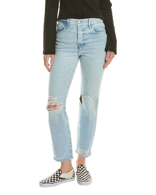 Good American Good Light Indigo Classic Jean Trendy Colored Denim Jeans