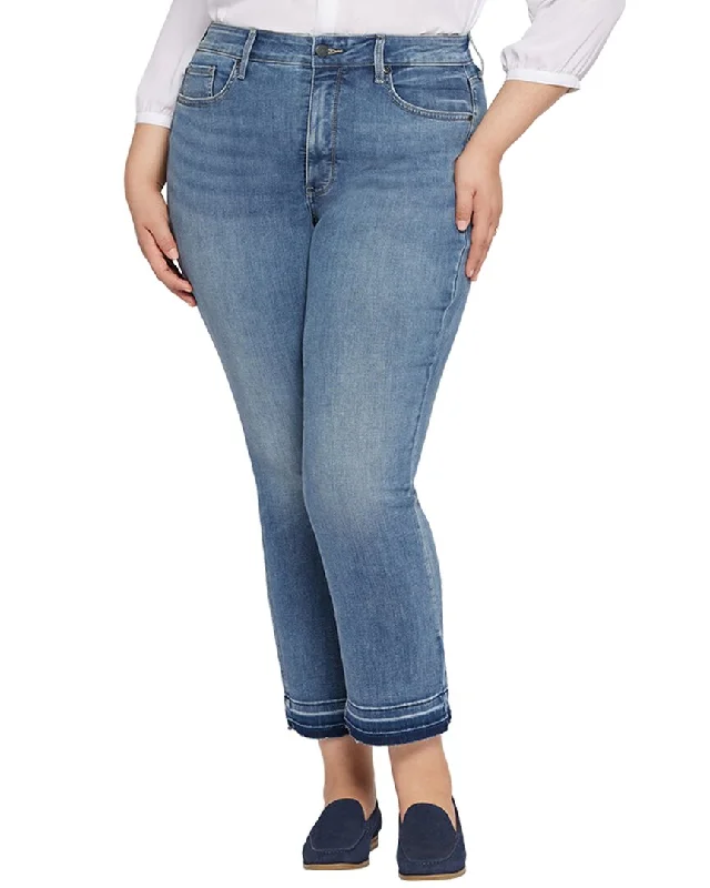 Nydj Plus Marilyn Fantasy High-Rise Ankle Jean Comfortable Zip-Fly Denim Jeans
