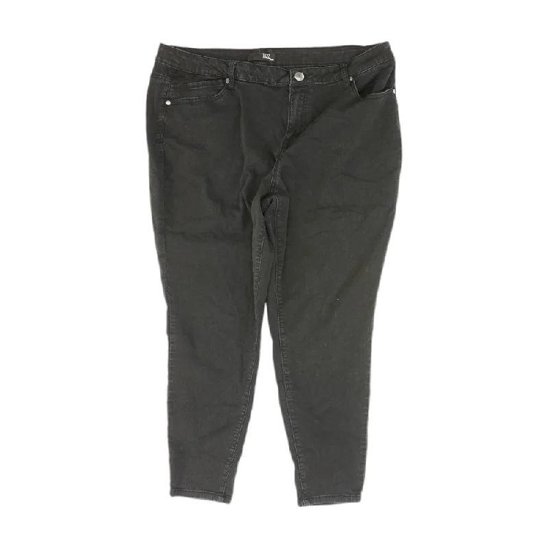 Black Solid Jeans Elegant Dark-Wash Bootcut Jeans