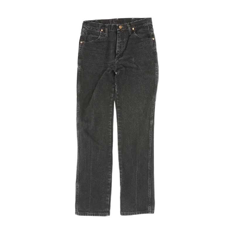 Black Solid Jeans Fashionable Distressed Jeans