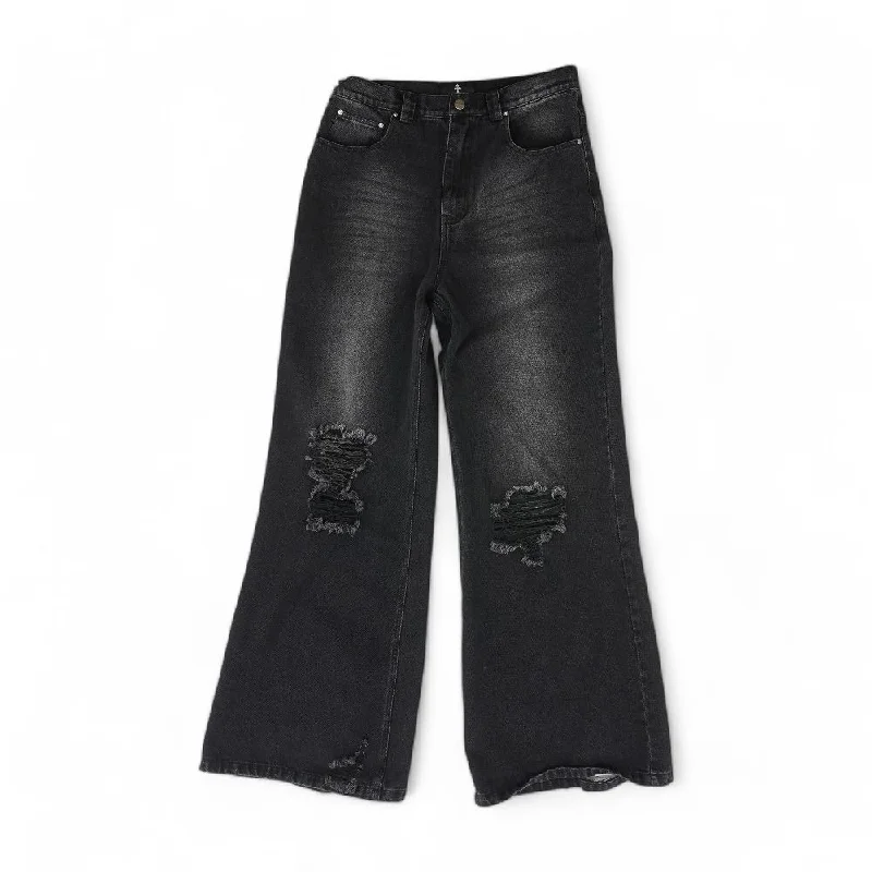 Black Solid Jeans Comfortable Boyfriend Jeans