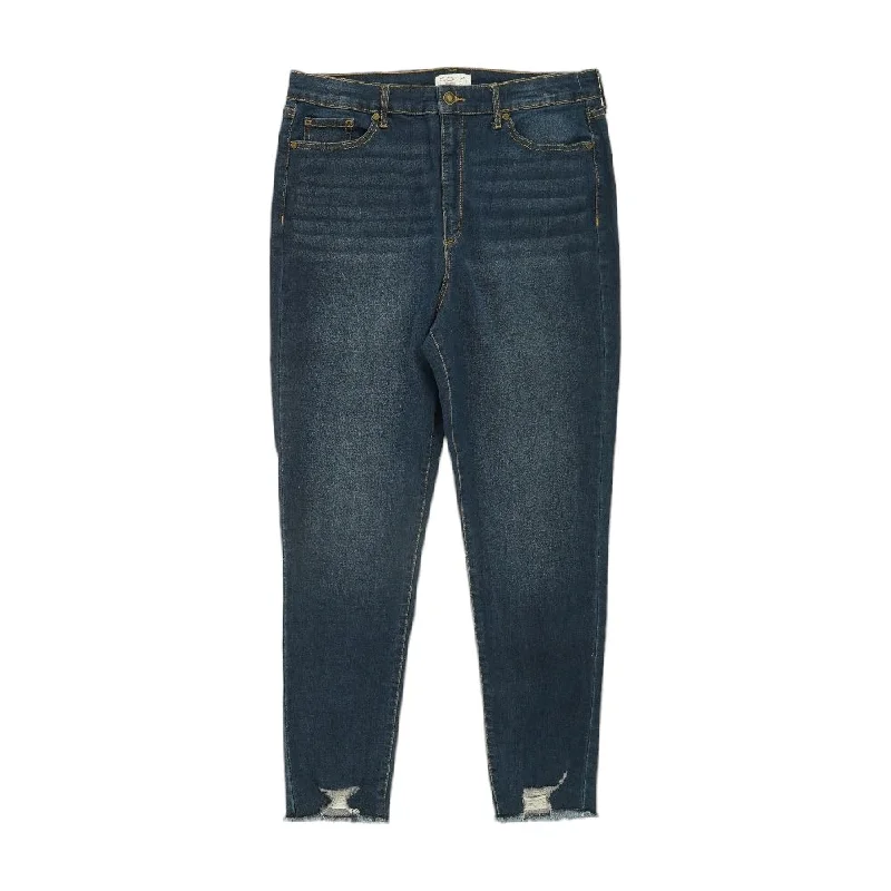 Blue Solid Jeans Comfortable Jogger Style Jeans