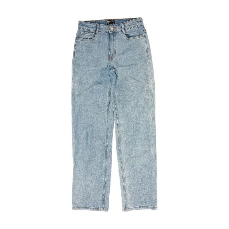Blue Solid Jeans Comfortable Full-Length Denim Jeans