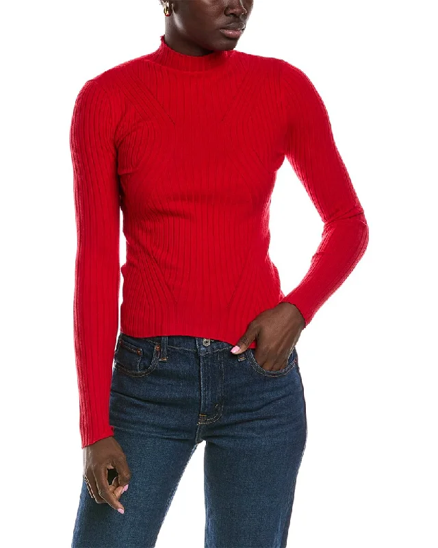 Brook + Lynn Turtleneck Sweater Boat Neck Shawl Collar Notched Collar