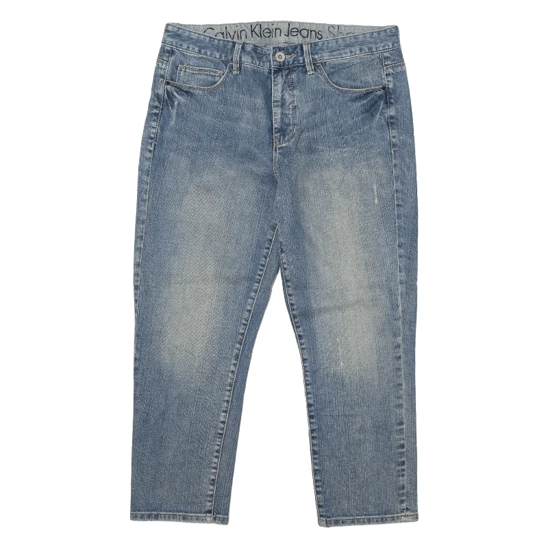 CALVIN KLEIN Shape Jeans Blue Denim Slim Tapered Stone Wash Womens W31 L25 Comfortable Dark Wash Jeans CALVIN KLEIN Shape Jeans Blue Denim Slim Tapered Stone Wash Womens W31 L25 Comfortable Dark Wash Jeans