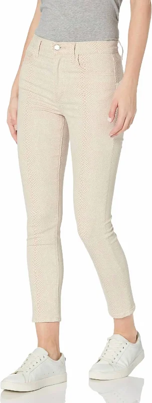 Charlie Crop Printed Jean In Meadow Snake Hush Fashionable Mom Jeans