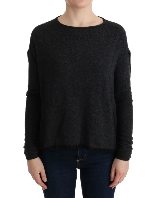 Costume National  Viscose Knitted Women's Sweater Plaid Sweater Polka Dot Checkered