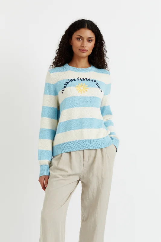Cream Cotton-Alpaca Sunshine State of Mind Sweater Cashmere Blend Cotton Blend Poly Blend