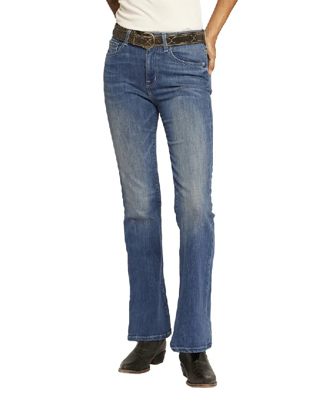 Current/Elliott The Promenade Bay Wide Leg Jean Fashionable Bootcut Jeans