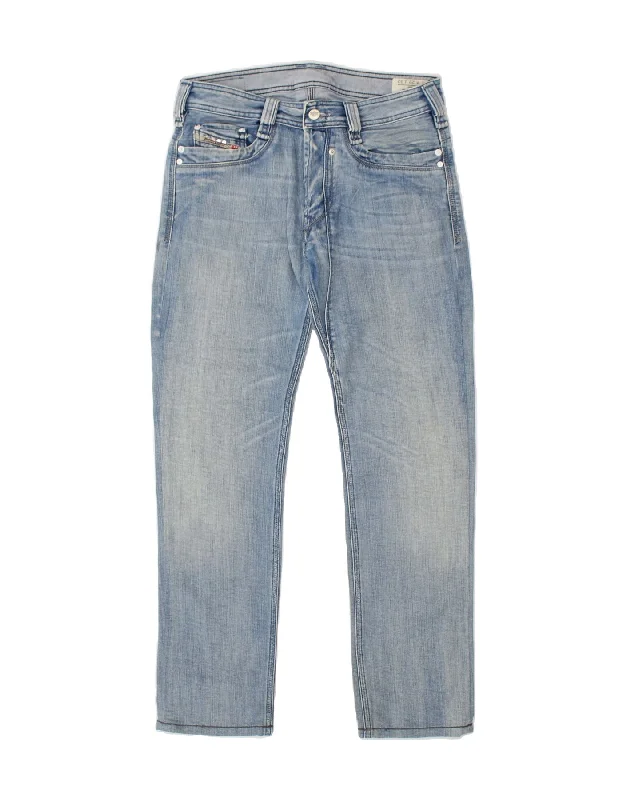 DIESEL Womens Timmen Straight Jeans W29 L29 Blue Cotton Trendy Cut-Off Denim Shorts