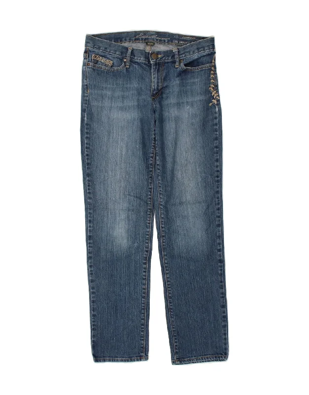 EDDIE BAUER Womens Boyfriend Straight Jeans US 4 Small W32 L31 Blue Chic Ripped Jeans EDDIE BAUER Womens Boyfriend Straight Jeans US 4 Small W32 L31 Blue Chic Ripped Jeans