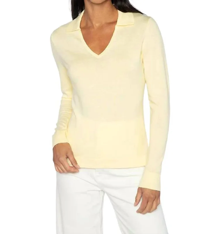 Fitted Vest Polo Sweater Top In Sol Zippered Front Buttoned Front Snap Front
