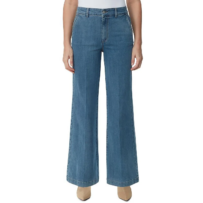 Gloria Vanderbilt Womens   High Rise Flared Wide Leg Jeans Comfortable Zip-Up Skinny Jeans