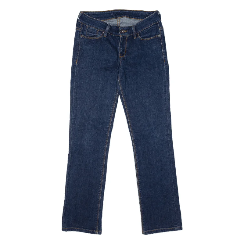 GUESS Jeans Blue Denim Slim Straight Womens W27 L28 Trendy Acid Wash Skinny Jeans