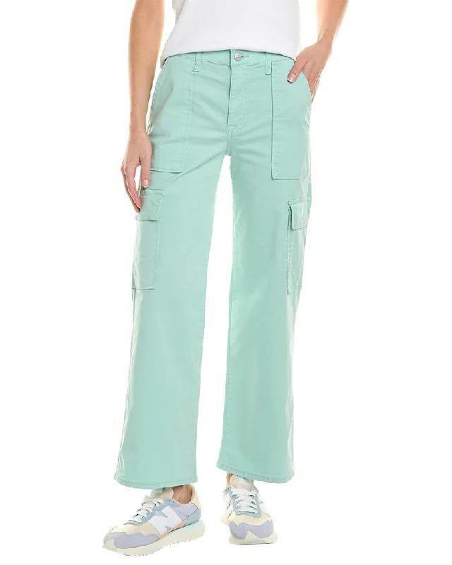 HUDSON Jeans Rosalie Light Sage High-Rise Wide Leg Jean Stylish Tapered Fit Jeans