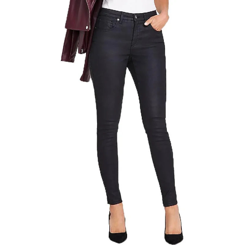 INC Womens Coated Mid Rise Skinny Jeans Fashionable Jeggings Style Jeans