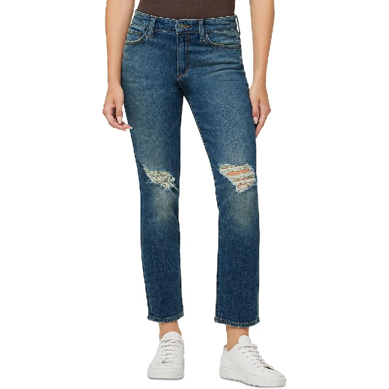 Joe's Womens The Scout Destroyed Denim Boyfriend Jeans Trendy Bootcut High-Waisted Jeans Joe's Womens The Scout Destroyed Denim Boyfriend Jeans Trendy Bootcut High-Waisted Jeans