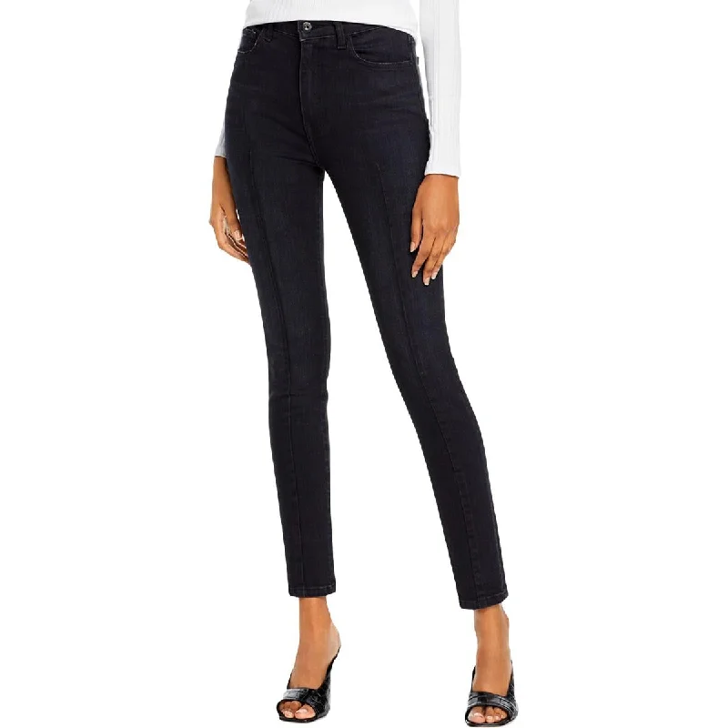 Jonathan Simkhai Womens High Waist Denim Skinny Jeans Stylish High-Rise Mom Jeans