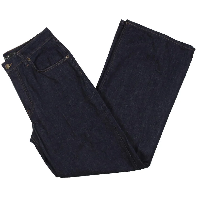Lauren Ralph Lauren Womens Mid-Rise Everyday Wide Leg Jeans Comfortable Full-Length Denim Jeans Lauren Ralph Lauren Womens Mid-Rise Everyday Wide Leg Jeans Comfortable Full-Length Denim Jeans