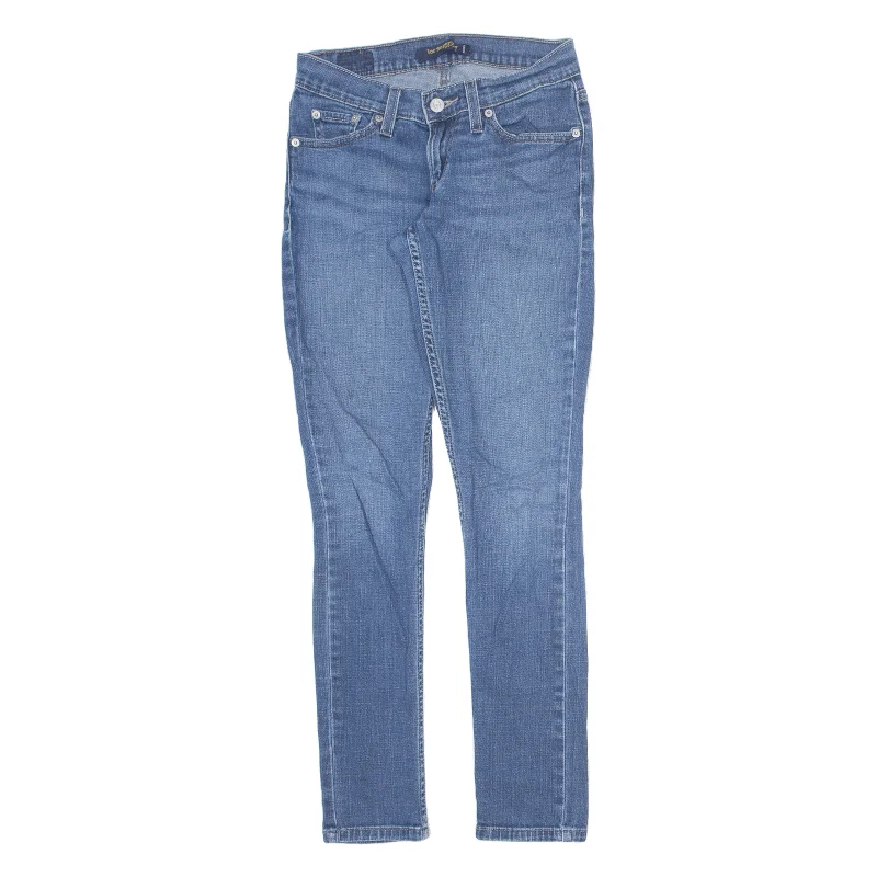LEVI'S 524 Too Superlow Jeans Blue Denim Slim Skinny Stone Wash Womens W24 L28 Trendy Wide-Legged High-Waist Jeans LEVI'S 524 Too Superlow Jeans Blue Denim Slim Skinny Stone Wash Womens W24 L28 Trendy Wide-Legged High-Waist Jeans