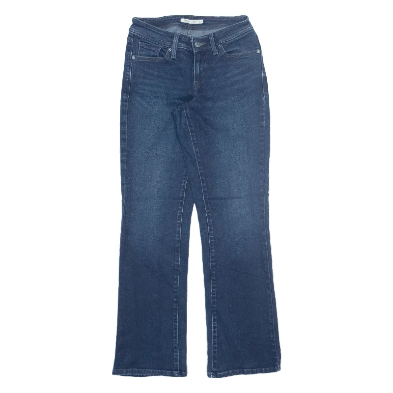 LEVI'S 529 Curvy Jeans Blue Denim Regular Bootcut Womens W27 L32 Fashionable Button-Front Jeans LEVI'S 529 Curvy Jeans Blue Denim Regular Bootcut Womens W27 L32 Fashionable Button-Front Jeans