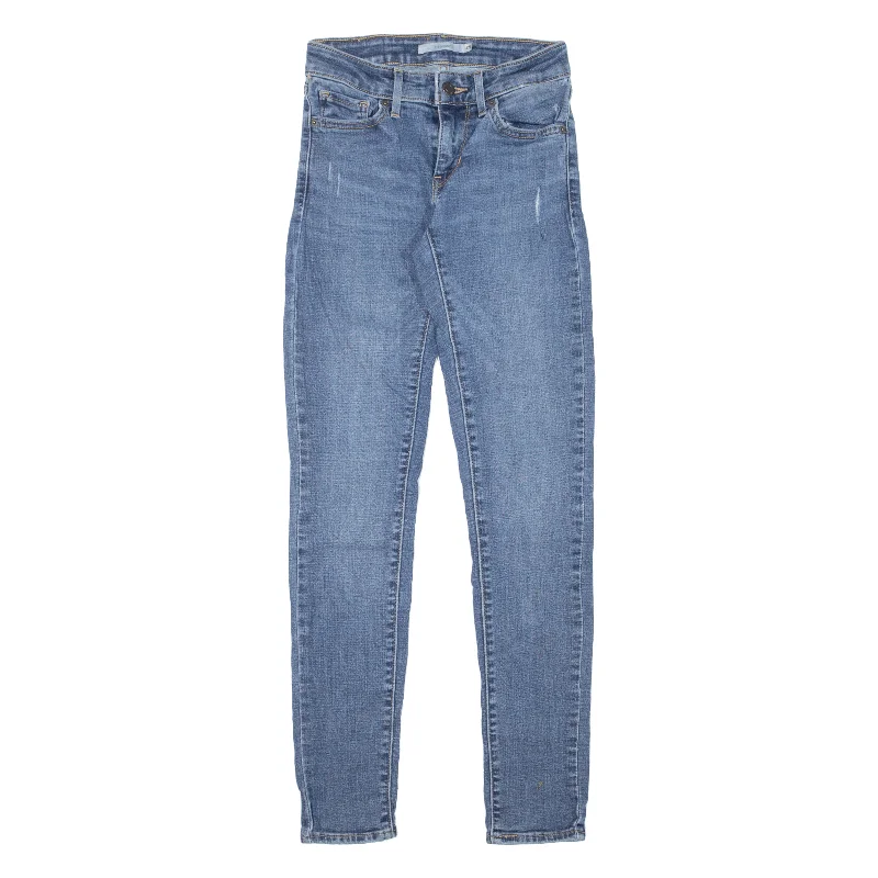 LEVI'S 711 Jeans Blue Denim Slim Skinny Womens W25 L30 Stylish High-Waist Skinny Denim LEVI'S 711 Jeans Blue Denim Slim Skinny Womens W25 L30 Stylish High-Waist Skinny Denim