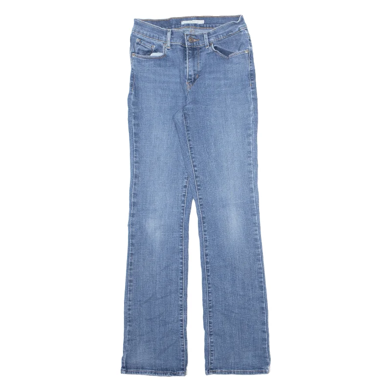 LEVI'S Jeans Blue Denim Classic Bootcut Stone Wash Womens W24 L30 Stylish High-Rise Mom Jeans LEVI'S Jeans Blue Denim Classic Bootcut Stone Wash Womens W24 L30 Stylish High-Rise Mom Jeans