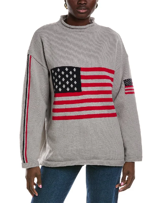 Lyra & Co Flag Sweater Transparent Opaque Sheer