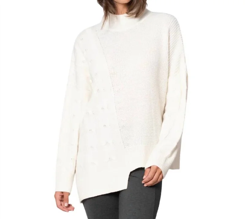 Made You Look Sweater In Ivory Lightweight Heavyweight Midweight