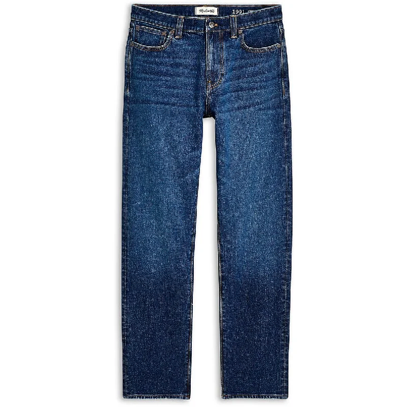Madewell Womens Ankle Denim Straight Leg Jeans Classic Slim Fit Jeans