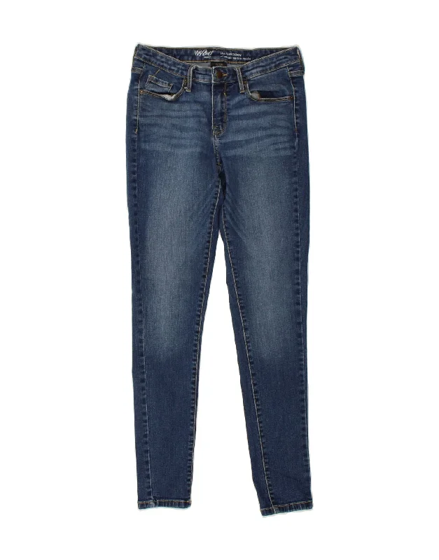 MOSSIMO Womens Mid Rise Skinny Jeans US 4 Small W27 L30 Blue Cotton Trendy Bootcut High-Waisted Jeans MOSSIMO Womens Mid Rise Skinny Jeans US 4 Small W27 L30 Blue Cotton Trendy Bootcut High-Waisted Jeans