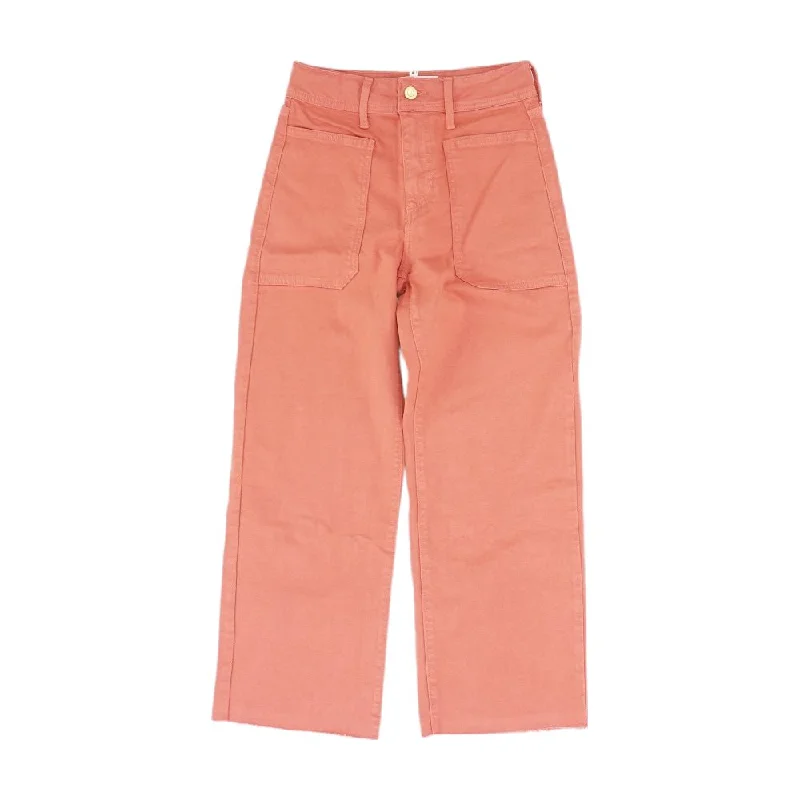 Pink Solid Jeans Stylish High-Waist Jeans