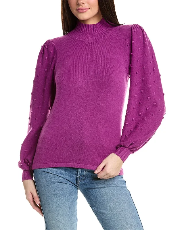 Rain + Rose Turtleneck Sweater Velvet Chenille Corduroy
