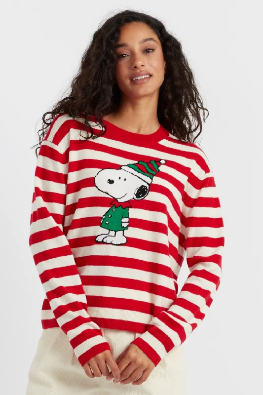 Red Wool-Cashmere Snoopy Christmas Elf Sweater Jersey Fabric Tulle Fabric Batik Fabric Red Wool-Cashmere Snoopy Christmas Elf Sweater Jersey Fabric Tulle Fabric Batik Fabric