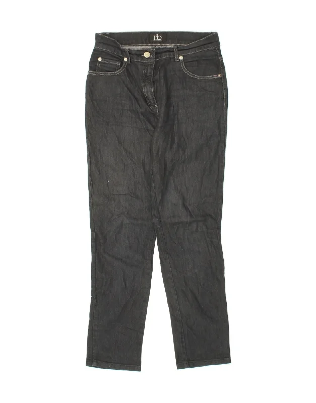 ROCCOBAROCCO Womens Slim Jeans IT 43 Medium W28 L27 Black Cotton Casual High-Waisted Bootcut Jeans ROCCOBAROCCO Womens Slim Jeans IT 43 Medium W28 L27 Black Cotton Casual High-Waisted Bootcut Jeans