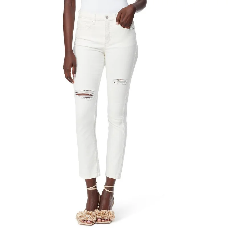 Sam Edelman Womens Linnie Mid-Rise Distressed Flare Jeans Trendy Layered Pocket Jeans Sam Edelman Womens Linnie Mid-Rise Distressed Flare Jeans Trendy Layered Pocket Jeans
