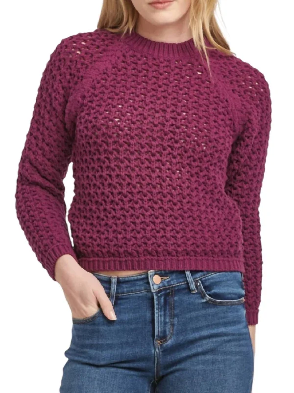 Sarafina Sweater In Purple Layered Multi-layer Single Layer
